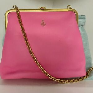 The Pink Mark Cross Susanna Leather Shoulder Bag